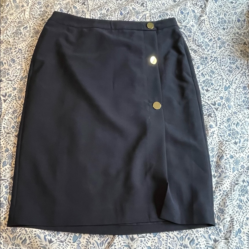 Ann Taylor factory navy blue pencil skirt